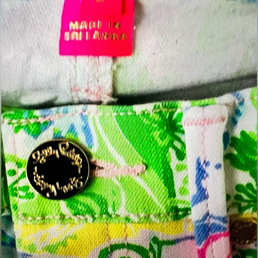 Lilly Pulitzer South Ocean Skinny Jeans Pants Cheek To Cheek Womens Size 8 - Picture 2 of 4